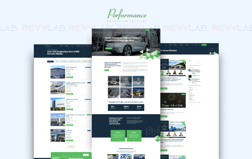 RevvLab agency's portfolio